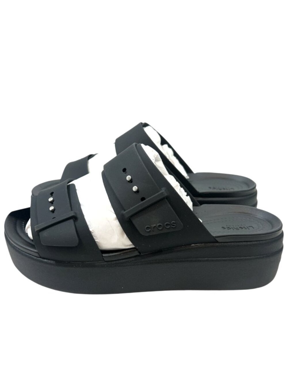 Crocs Brooklyn Buckle Low Wedge 207431 Womens US 10 New